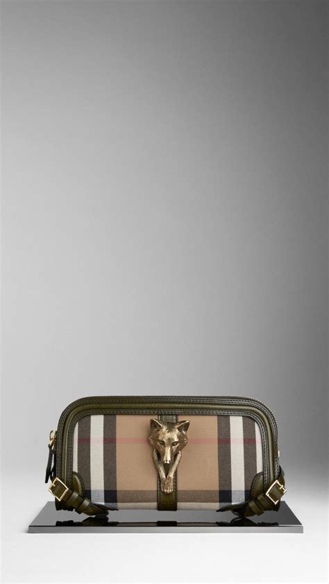 burberry wolf clutch|Burberry crossbody clutch bag.